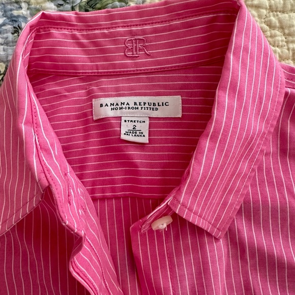 Banana Republic striped button down shirt - Picture 1 of 2